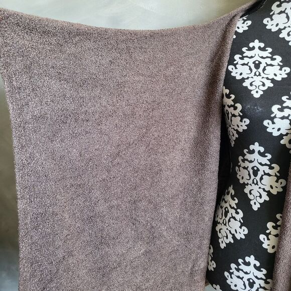 Barefoot Dreams Cozy Chic Lite Wrap Open Front Cardigan Sweater Size S/M Taupe - Picture 5 of 11